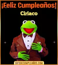 GIF Meme feliz cumpleaños Ciriaco
